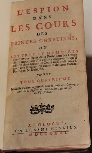 Lot of books of the XVIIIth c. :

- H. TENCKER...