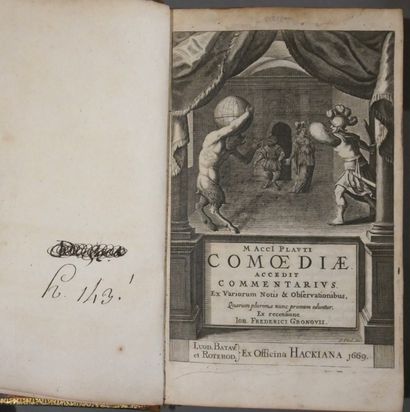 PLATE. 

Comœdiæ accedit Commentarius...

Lugd....