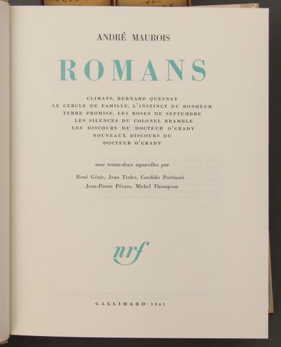 Bonet cardboard, case :

ANDRE MAUROIS. Romans....