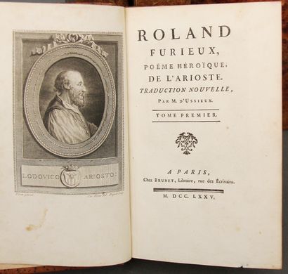THE ARIOSTE

Le roland furieux, 4 vols. Paris,...