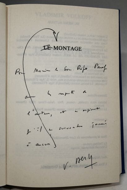 VLADIMIR VOLKOFF. Le Montage. Juilliard/L'Âge...