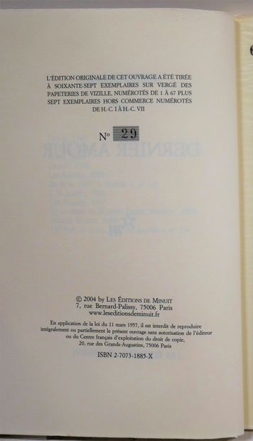 ÉDITIONS DE MINUIT.

YVES RAVEY. Pris au...