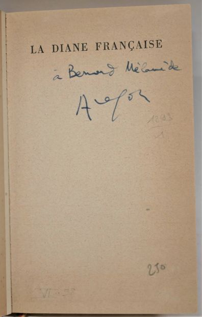 LOUIS ARAGON. 

La Diane française, followed...
