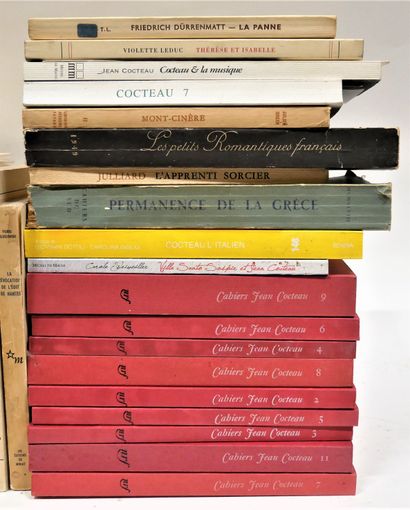 JEAN COCTEAU. Set of volumes including 9...
