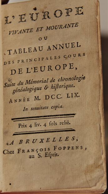 Lot of books of the XVIIIth c. :

- H. TENCKER...
