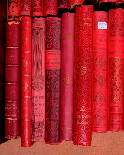 Lot of books bound in percaline and various...