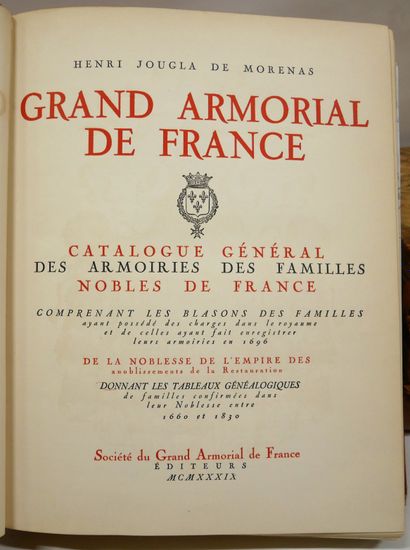 - The great Armorial of France, 7 vols.

-...