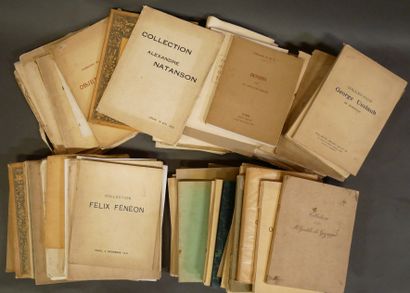 Strong lot of auction catalogs, years 1905...