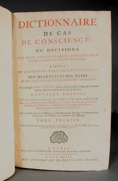 John PONTAS. 

Dictionary of cases of conscience...