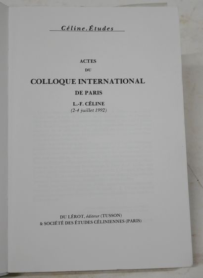 Céline. 

- Proceedings of the international...