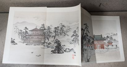 Set of 13 volumes of Japanese prints end...
