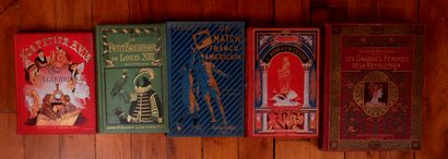 Lot of books bound in percaline and various...
