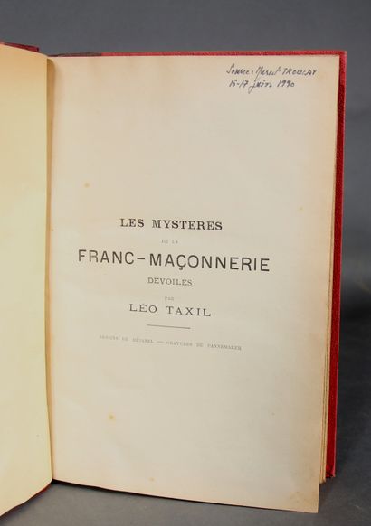 Leo TAXIL. 

The mysteries of Freemasonry...
