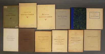Strong lot of auction catalogs, years 1905...
