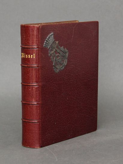 Missal, with full binding with a figure under...