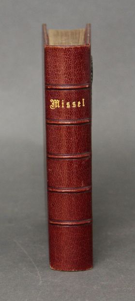 Missal, with full binding with a figure under...