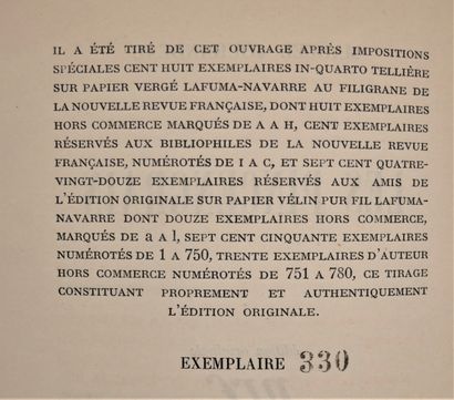 GALLIMARD. Blanche.

SIMONE DE BEAUVOIR....
