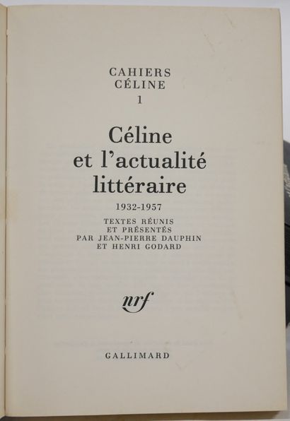 Céline's notebooks. Gallimard. 1976-1988.

Publication...