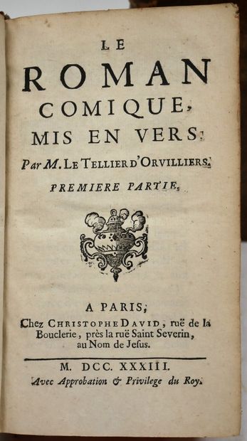 LE TELLIER D'ORVILLIERS. The comic novel...