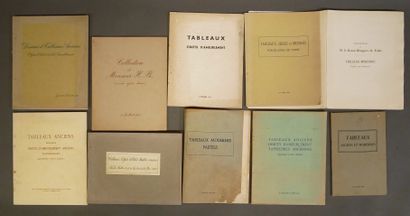 Strong lot of auction catalogs, years 1905...