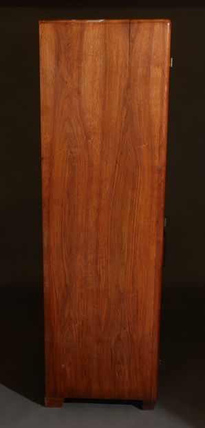 Secretary with flap-drop in natural wood,...