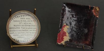 Lot :

- Marie PUISOYE

Enamelled metal plate...
