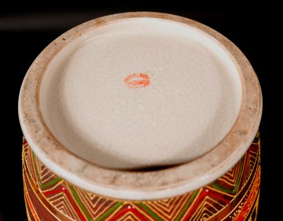 *Lot of modern Satsuma earthenware:

- Pair...