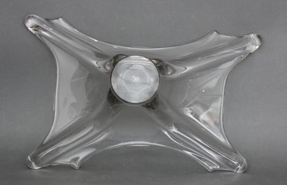 Vase in transparent drawn glass

H : 14 L...