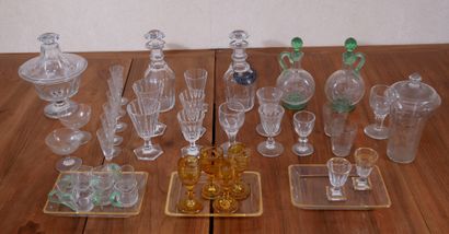 Set of mismatched glasses