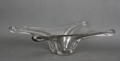 Vase in transparent drawn glass

H : 14 L...