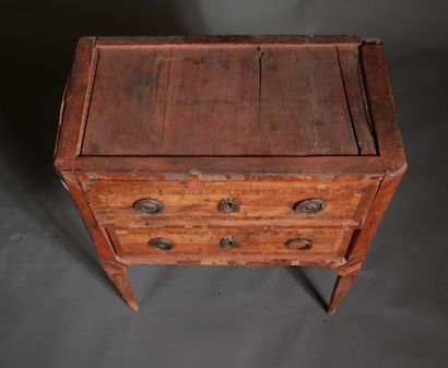 Veneer chest of drawers with two drawers...