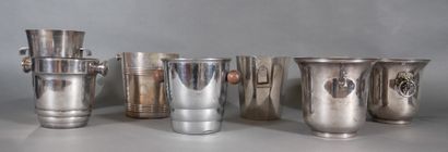 CHRISTOFLE and others

Set of seven metal...