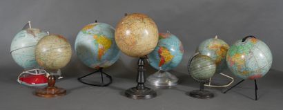 Set of eight mismatched maps (wear, acci...