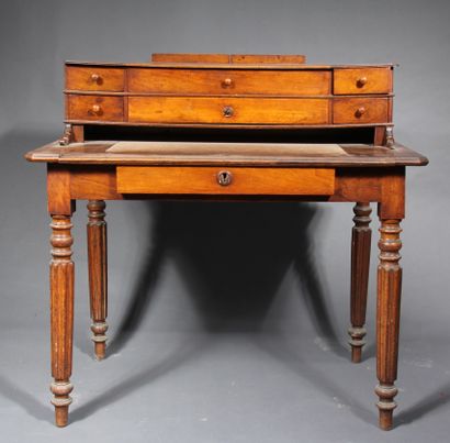 Louis Philippe period natural wood desk

H...