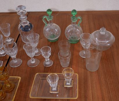 Set of mismatched glasses