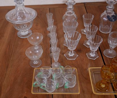 Set of mismatched glasses