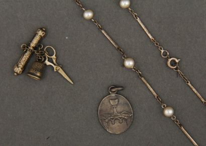 Lot de bijoux en argent 800°/°°, pds brut...
