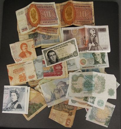 Lot de billets divers
