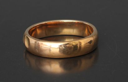 Bracelet rigide articulé en or jaune 18k...