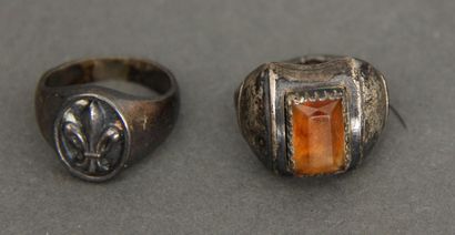 Lot de bijoux en argent 800°/°°, pds brut...