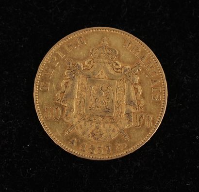 *Une pièce de 50 FF en or 1857 A