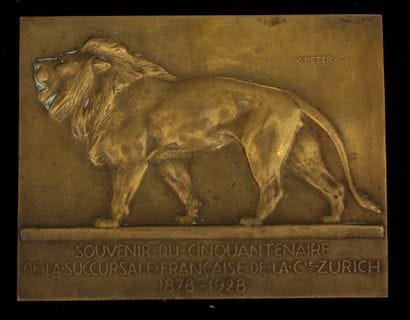 Victor PETER (1840-1918)

Lion Marchant

Bas-relief...