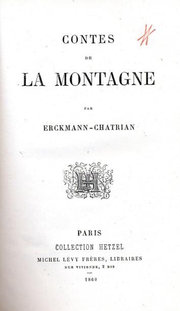 ERCKMANN-CHATRIAN
Contes de la Montagne....