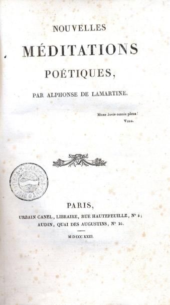 ALPHONSE DE LAMARTINE
Nouvelles méditations...