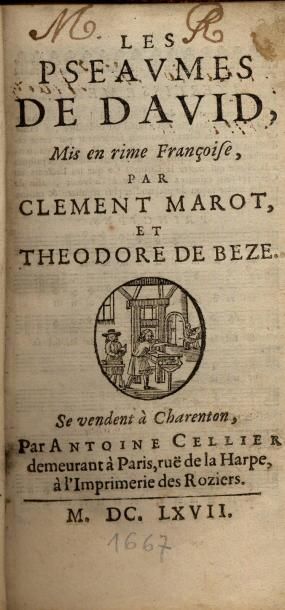 CLÉMENT MAROT & THÉODORE DE BEZE
Les Pseaumes...