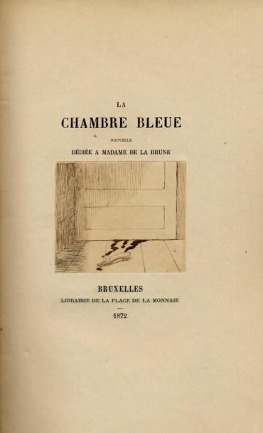 PROSPER MÉRIMÉE. La Chambre bleue. Eau forte...