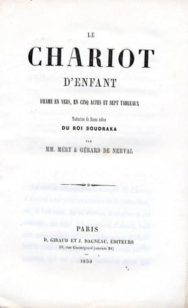 GÉRARD DE NERVAL & MÉRY
Le Chariot d'enfant....