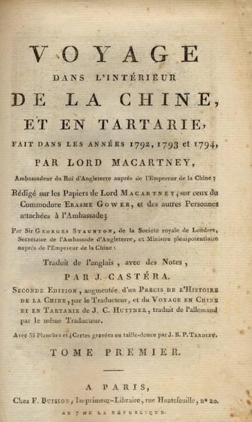 MACARTNEY
Voyage dans l'intérieur de la Chine...