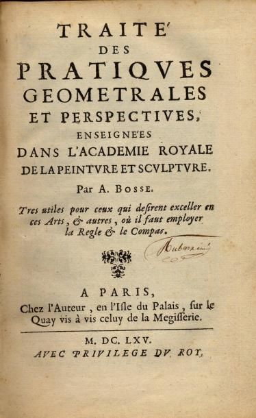 ABRAHAM BOSSE
Traité des pratiques géométrales...
