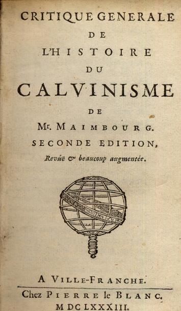 PIERRE BAYLE
Critique générale de l'histoire...